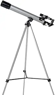 Telescopes for Adults & Kids, 50mm Aperture and 600mm Focal Length Professional Astronomy Refractor Telescope for Kids and Beginners - with Metal Tripod, 2 Plossl Eyepieces