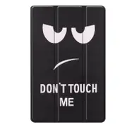 Custer Texture Big Eyes Pattern Colored Drawing Horizontal Flip Leather Case for Galaxy Tab A 10.1 2019 T510/T515