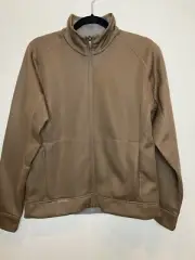 NWT Salomon Full Zip Women Fleece Jacket Tahoe Macchiato Brown L