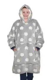 Thomas Cook Kids Sheep Snuggle Hoodie in Grey and Blue