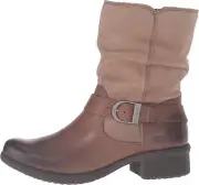 NIB Bogs Womens Carly Mid Slip On Waterproof Boots, Hazelnut, Size 8