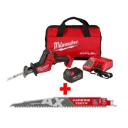 Milwaukee Cordless Reciprocating Saw Kit 18V Brushless w/ Carbide Teeth Blade
