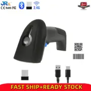 JR Wireless Bluetooth 1D 2D Barcode Scanner QR Code Scan For Windows Android ios