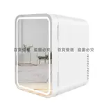 迷你冰箱110V 美妝鏡面車載家用冷藏小型冰箱 禮品代發小冰箱