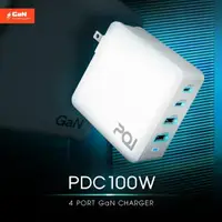 在飛比找樂天市場購物網優惠-PQI PDC100W 四孔 GaN 100W QC PD快