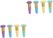 [FOMIYES] 2sets Foundation Puff Sponge Stick Makeup Accessory Loose Powder Tool Portable Makeup Puff 4pcs*2