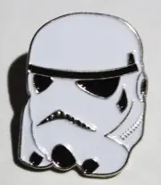 Classic Star Wars Imperial StormTrooper Helmet Sideview Small Enamel Metal Pin