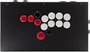 FightBox F8 R3L3 Black Arcade Controller, Leverless, Sanwa Electronic Switch, 16 Buttons, PC Compatible, Japanese Genuine Product