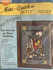 Vintage Valiant Mrs Dogoody The Secrets Of Wine Cookery Mini Quick’s Stitchery