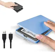 USB 3.0 External Hard Drive Case - 2.5" SATA HDD/SSD Enclosure (Up to 2TB), Tool-Free Design, UASP Support, Auto Sleep Function (Blue)