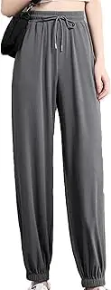 [Generic] Women Drawstring Harlan Motion Trousers Lady Joggers Running Sweat Pants High Waisted Casual Track Work Pants