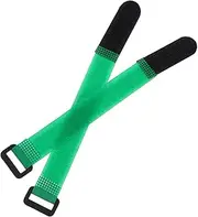Sosoport Chicken Collars Rooster Neck Belts for Crowing Proof Green Set of 2 Comfortable Pet Accessory