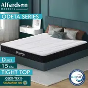 ALFORDSON Mattress 15CM Double Bed Tight Top Spring Foam Bedding Medium Firm