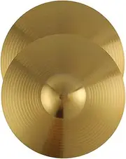 Abaodam 2pcs Set Cymbals Musical Percussion Cymbal Crash Drum Jazz Splash Cymbal Brass