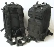 NEW - 3-Day Military Tactical Assault MOLLE Pack Backpack - SWAT BLACK
