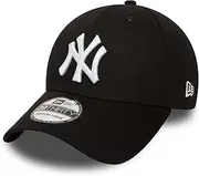 New Era Men's 39 Thirty Classic Yankees Men's MLB Basic NY Yankees 39Thirty Stretch Back Baseball Cap,10145638, Black, M/L