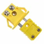 K Type Mini Socket and Panel Mount Alloy Plug Connector for Thermocouples