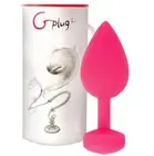 Gplug Neon Large Vibrating Butt Anal Plug Rechargeable Vibrator Waterproof