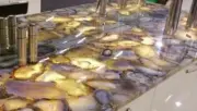 Agate Table Top, Agate Counter Slab, Kitchen / Office / Hallway Furniture Decors