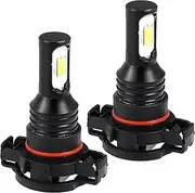 X AUTOHAUX H16 Fog Lights Bulbs Bulb 80W Power 2 LED 3570SMD Chips Auto LED Car Driving Running Lamp Bright Waterproof Aluminum White (Set of 2)
