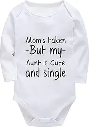 [WOOYONGING] Mom's Taken But My Aunt Is Cute And Single Newborn Baby Girl Outfits Coming Home Long Sleeve Bring Home Outfits F