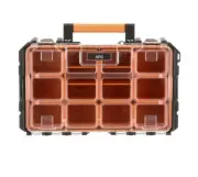 AEG Quickstack Clear Top Organiser with 10 Removable Tubs/High-Impact-Resistant