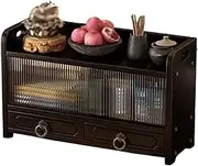 Desktop Storage Hutch for Office,Multipurpose Desktop Bookshelf Organizer,Desktop Bookshelf Desk Shelf with Drawers for Dorm Home Display Rack,A