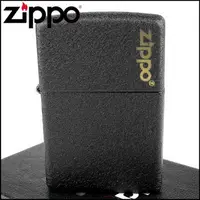 在飛比找PChome24h購物優惠-【ZIPPO】美系~Black Crackle黑裂紋LOGO