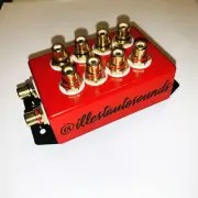 rca distribution block 1-4 rca splitter In Black And Red