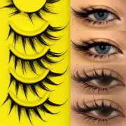 Manga Lashes Cat Eye Lashes 3D Natural False Lashes Fluffy Soft Cross Wispy Natu