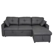 BT Romy Fabric Upholstered 2 Seater Sofa Bed with Storage Chaise