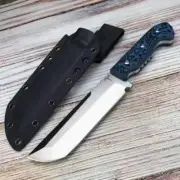 Fixed Blade Steel Tactical Cleaver Knife Survival Bush Emergency Bug Out Combat