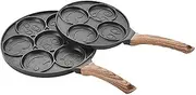 Fayelong Waffle Irons,Belgian Waffle Maker Waffle Mold Round Baking Pan Press Plate Cooking Baking Tool (7 Round)