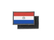 Flag patch printed badge country paraguay