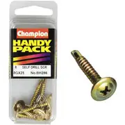 Champion Self Drilling Screws - 8G X 25, BH286, Handy Pack