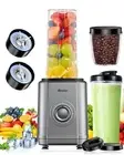 VEWIOR 1200W Blender for Shakes and Smoothies, Personal Blender with 6-Edge Blad