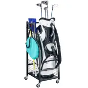 Golf Bag Storage Organizer Rack-Golf Clubs Organization for Garage, Golf Bag ...