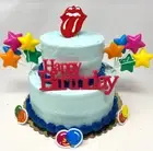The Rolling Stones Mick Jagger Keith Richards Birthday Cake Topper BRAND NEW