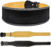 Meteor PU Leather Weightlifting Belt - Self-Locking for Enhanced Support - Double Stitched for Superior Durability - Ideal for Powerlifting, Bodybuilding, and CrossFit
