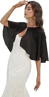 [Heartgown] Capelets for women Chiffon Cape Shawls and Wraps for Evening Dress Wedding Capes Cover Up