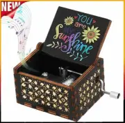 You are My Sunshine Wooden Hand Crank Music Box Classical Musical Boxes Gifts AU