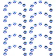 100 Pcs Glass Cabochon Eyes Evil Beads Flat Jewelry Practical DIY Crafts