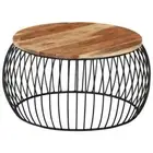 Coffee Table Ø68 cm Solid Acacia Wood