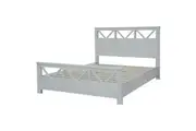 Myer King Size Bed Frame Solid Timber Wood Mattress Base White Wash