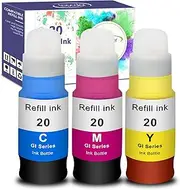 [Topcolor] GI-20 G7020 G6020 Color Ink Refill Bottles Compatible for Canon 20 Ink Refill Bottles for Canon GI 20 GI20 GI-20 Ink Refill Bottles Set, Compatible for Canon G7020 G6020 G5020 MegaTank