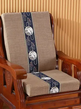 老式扶手沙發墊木質靠背單人坐墊高密度海綿墊 (2.4折)