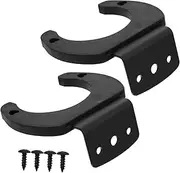 INOOMP 2Pcs Durable Silicone Metal Microphone Wall Mount Hook Versatile Mic Clamp Stand for Wireless Microphones Easy Installation Space Saving Design