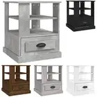 Side Table Hallway Lamp Table End Table with Storage Engineered Wood vidaXL
