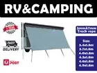 Caravan Privacy Screens Roll Out Awning Sun Shade Wall Screen Sunscreen 3.4-4.9M