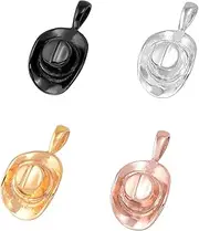DOTUIARG 4pcs Cowboy Hat Memorial Urn Necklace for Human Keepsake Cremation Ashes Pendant Holder Funeral Jewelry- 316L Stainless Steel